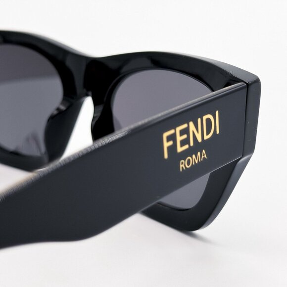 NEW FENDI SUNGLASSES FE40100I 01A BLACK/GRAY WOMEN EYEWEAR main image 8